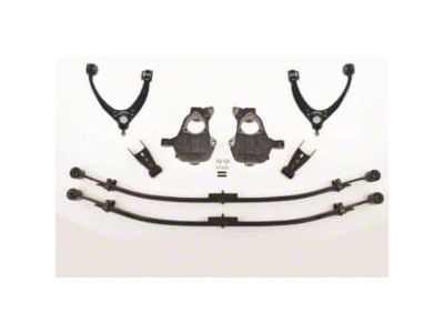 McGaughys Suspension Lowering Kit; 2-Inch Front / 4-Inch Rear (14-18 4WD Silverado 1500 w/ Stock Cast Aluminum or Stamped Steel Control Arms)