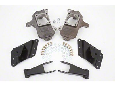 McGaughys Suspension Lowering Kit; 2-Inch Front / 3 to 5-Inch Rear (02-10 Silverado 2500 HD)