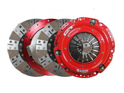 McLeod RXT 1200 HD Twin Disc 1200HP Ceramic Clutch Kit for Small Diameter Flywheels Only; 23-Spline (94-02 5.2L, 5.9L V8 RAM 2500)