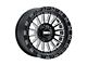 Metal FX Offroad Rogue Satin Black Contrast Cut 6-Lug Wheel; 17x8.5; 0mm Offset (07-13 Sierra 1500)