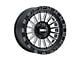 Metal FX Offroad Rogue Satin Black Contrast Cut 6-Lug Wheel; 20x9; -6mm Offset (07-13 Sierra 1500)