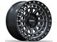 Metal FX Offroad Outlaw Satin Black Contrast Cut 6-Lug Wheel; 17x8.5; 0mm Offset (24-25 Ranger)