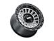 Metal FX Offroad Rogue Satin Black Contrast Cut 6-Lug Wheel; 20x9; -6mm Offset (24-25 Ranger)