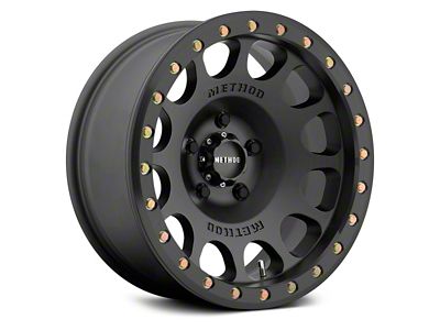 Method Race Wheels MR105 Beadlock Matte Black 6-Lug Wheel; 17x8.5; 0mm Offset (04-08 F-150)