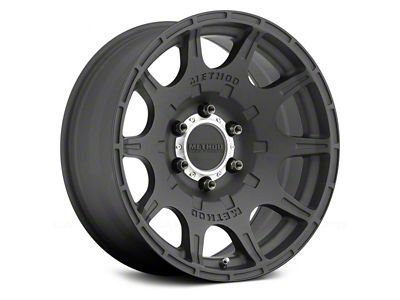 Method Race Wheels MR308 Roost Matte Black 6-Lug Wheel; 17x8.5; 0mm Offset (07-13 Silverado 1500)