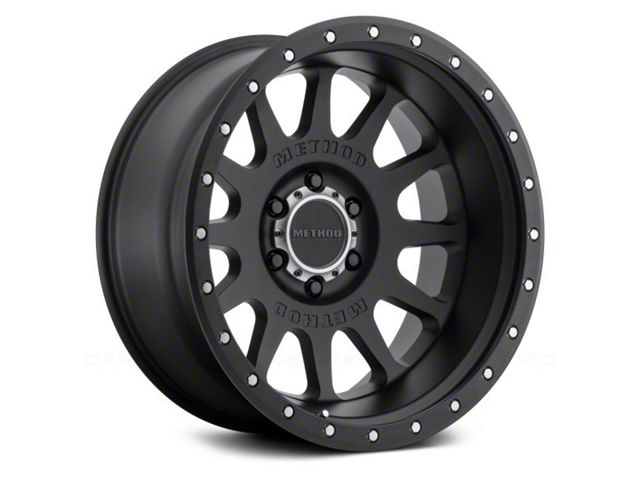 Method Race Wheels MR605 NV Matte Black 8-Lug Wheel; 20x9; -12mm Offset (11-14 Silverado 2500 HD)