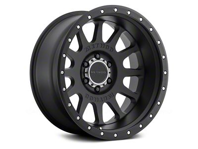 Method Race Wheels MR605 NV Matte Black 8-Lug Wheel; 20x9; -12mm Offset (11-14 Silverado 3500 HD SRW)