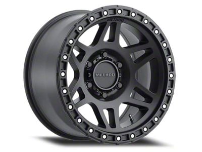 Method Race Wheels MR312 Matte Black with Gloss Black Lip 6-Lug Wheel; 17x8.5; 0mm Offset (09-14 F-150)