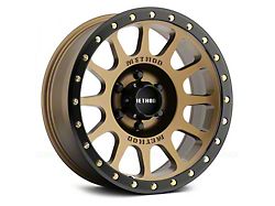 Method Race Wheels MR305 NV Bronze with Matte Black Lip 8-Lug Wheel; 20x10; -18mm Offset (17-22 F-250 Super Duty)