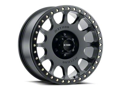 Method Race Wheels MR105 Beadlock Matte Black 6-Lug Wheel; 17x8.5; 0mm Offset (07-13 Sierra 1500)