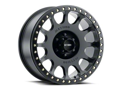 Method Race Wheels MR105 Beadlock Matte Black 6-Lug Wheel; 17x8.5; 0mm Offset (07-13 Silverado 1500)