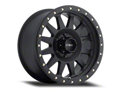 Method Race Wheels MR304 Double Standard Matte Black 6-Lug Wheel; 18x9; 18mm Offset (07-13 Silverado 1500)