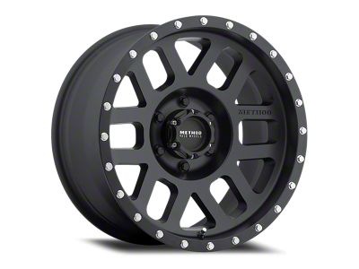 Method Race Wheels MR306 Mesh Matte Black 6-Lug Wheel; 17x8.5; 0mm Offset (14-18 Silverado 1500)