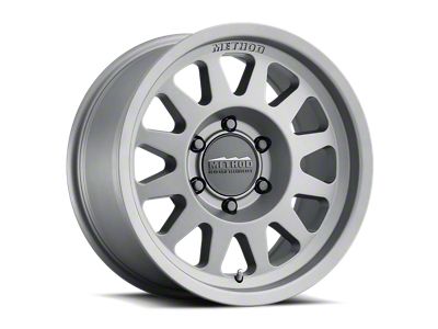 Method Race Wheels MR704 Matte Titanium 6-Lug Wheel; 17x8.5; 0mm Offset (19-24 Sierra 1500)