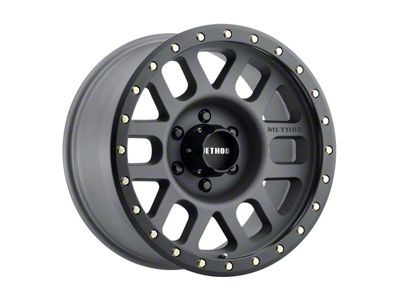 Method Race Wheels MR309 Grid Titanium 6-Lug Wheel; 18x9; 0mm Offset (07-13 Silverado 1500)