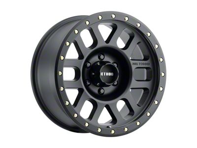 Method Race Wheels MR309 Grid Matte Black 6-Lug Wheel; 18x9; 0mm Offset (14-18 Silverado 1500)