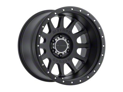 Method Race Wheels MR605 NV Matte Black 6-Lug Wheel; 20x9; -12mm Offset (19-24 Sierra 1500)