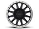 Method Race Wheels MR304 Double Standard Matte Black Machined 6-Lug Wheel; 17x8.5; 0mm Offset (99-06 Silverado 1500)