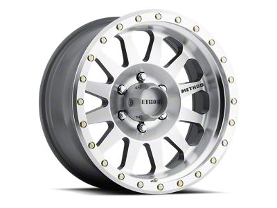 Method Race Wheels MR304 Double Standard Machined 6-Lug Wheel; 17x8.5; 0mm Offset (14-18 Sierra 1500)