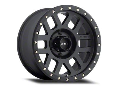 Method Race Wheels MR309 Grid Matte Black 6-Lug Wheel; 17x8.5; 0mm Offset (14-18 Sierra 1500)