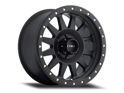 Method Race Wheels MR304 Double Standard Matte Black 6-Lug Wheel; 17x8.5; 0mm Offset (19-25 Silverado 1500)