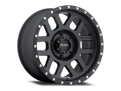 Method Race Wheels MR306 Mesh Matte Black 6-Lug Wheel; 17x8.5; 0mm Offset (19-24 Silverado 1500)