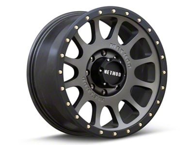 Method Race Wheels MR305 NV Titanium with Matte Black Lip 8-Lug Wheel; 18x9; 18mm Offset (01-06 Sierra 2500 HD)