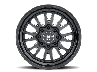 Method Race Wheels MR802 Double Black Milled 8-Lug Wheel; 20x10; -18mm Offset (01-06 Sierra 2500 HD)