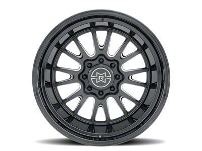 Method Race Wheels MR802 Double Black Milled 8-Lug Wheel; 20x12; -40mm Offset (01-06 Sierra 2500 HD)