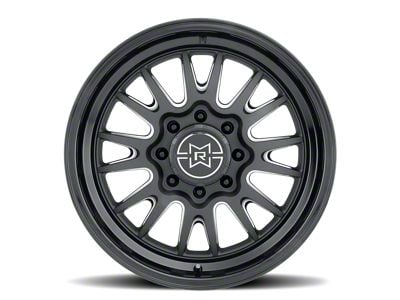 Method Race Wheels MR802 Double Black Milled 8-Lug Wheel; 20x9; 0mm Offset (01-06 Sierra 2500 HD)