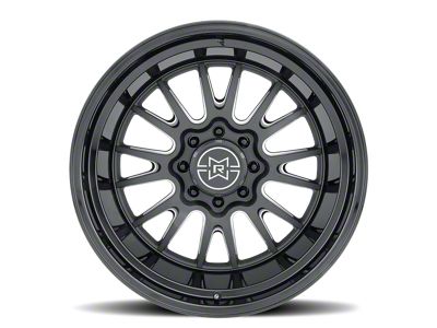 Method Race Wheels MR802 Double Black Milled 8-Lug Wheel; 22x12; -40mm Offset (01-06 Sierra 2500 HD)