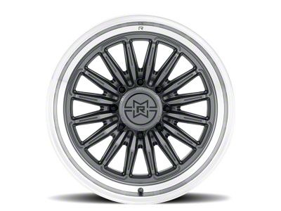 Method Race Wheels MR803 Gloss Titanium with Machined Lip 8-Lug Wheel; 20x10; -18mm Offset (01-06 Sierra 2500 HD)