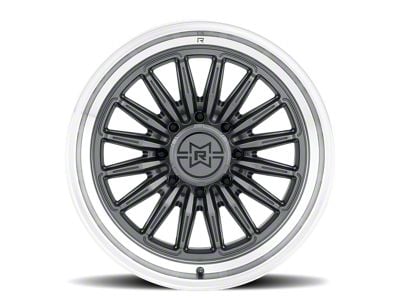 Method Race Wheels MR803 Gloss Titanium with Machined Lip 8-Lug Wheel; 20x9; 0mm Offset (01-06 Sierra 2500 HD)