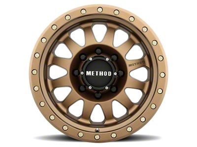 Method Race Wheels MR304 Double Standard Bronze 8-Lug Wheel; 17x8.5; 0mm Offset (01-06 Sierra 3500 HD SRW)