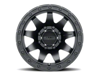 Method Race Wheels MR317 Matte Black 8-Lug Wheel; 17x8.5; 0mm Offset (01-06 Sierra 3500 HD SRW)