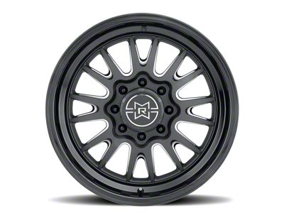 Method Race Wheels MR802 Double Black Milled 8-Lug Wheel; 20x10; -18mm Offset (01-06 Sierra 3500 HD SRW)