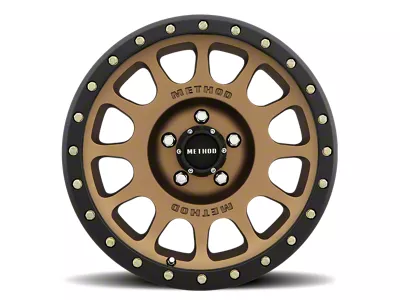 Method Race Wheels MR305 NV Bronze 8-Lug Wheel; 17x8.5; 0mm Offset (01-06 Silverado 3500 HD SRW)