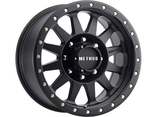 Method Race Wheels MR304 Double Standard Matte Black 8-Lug Wheel; 17x8.5; 0mm Offset (03-09 RAM 2500)