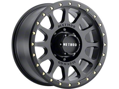 Method Race Wheels MR305 NV Matte Black 8-Lug Wheel; 20x10; -18mm Offset (03-09 RAM 2500)