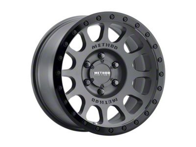 Method Race Wheels MR305 NV Matte Black with Gloss Black Lip 8-Lug Wheel; 17x8.5; 0mm Offset (03-09 RAM 2500)