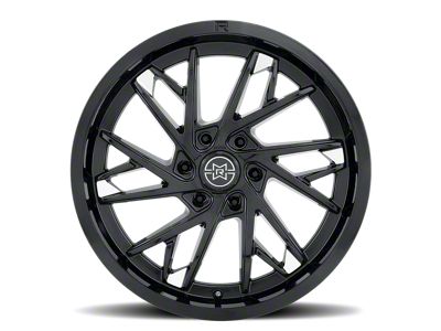 Method Race Wheels MR801 Gloss Black Milled 6-Lug Wheel; 20x10; -18mm Offset (07-13 Sierra 1500)