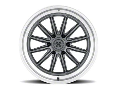 Method Race Wheels MR803 Gloss Titanium with Machined Lip 6-Lug Wheel; 20x10; 10mm Offset (07-13 Sierra 1500)