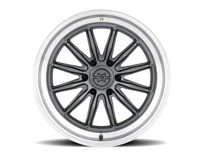 Method Race Wheels MR803 Gloss Titanium with Machined Lip 6-Lug Wheel; 20x9; -12mm Offset (07-13 Sierra 1500)