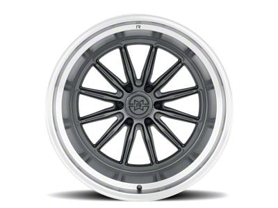 Method Race Wheels MR803 Gloss Titanium with Machined Lip 6-Lug Wheel; 22x12; -40mm Offset (07-13 Sierra 1500)