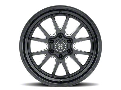 Method Race Wheels MR802 Double Black Milled 6-Lug Wheel; 20x10; 10mm Offset (07-13 Silverado 1500)