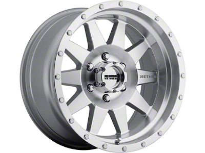 Method Race Wheels MR301 The Standard Machined 6-Lug Wheel; 17x8.5; 0mm Offset (07-14 Tahoe)