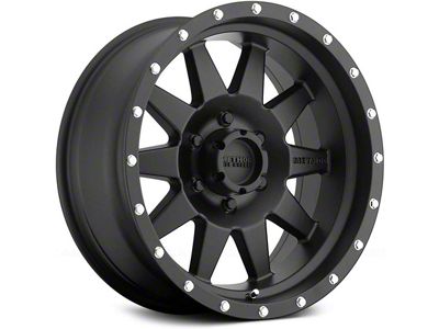 Method Race Wheels MR301 The Standard Matte Black 6-Lug Wheel; 17x9; -12mm Offset (07-14 Tahoe)