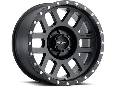 Method Race Wheels MR306 Mesh Matte Black 6-Lug Wheel; 18x9; -12mm Offset (07-14 Tahoe)