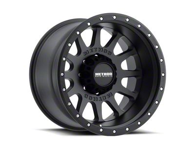 Method Race Wheels MR605 NV Matte Black 6-Lug Wheel; 20x9; -12mm Offset (07-14 Tahoe)