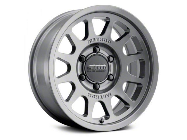 Method Race Wheels MR703 Bead Grip Gloss Titanium 6-Lug Wheel; 17x8.5; 0mm Offset (07-14 Yukon)